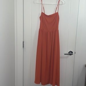 NWOT Aritizia Babaton Noel Dress Size 2 “Sinopia” (Orange)